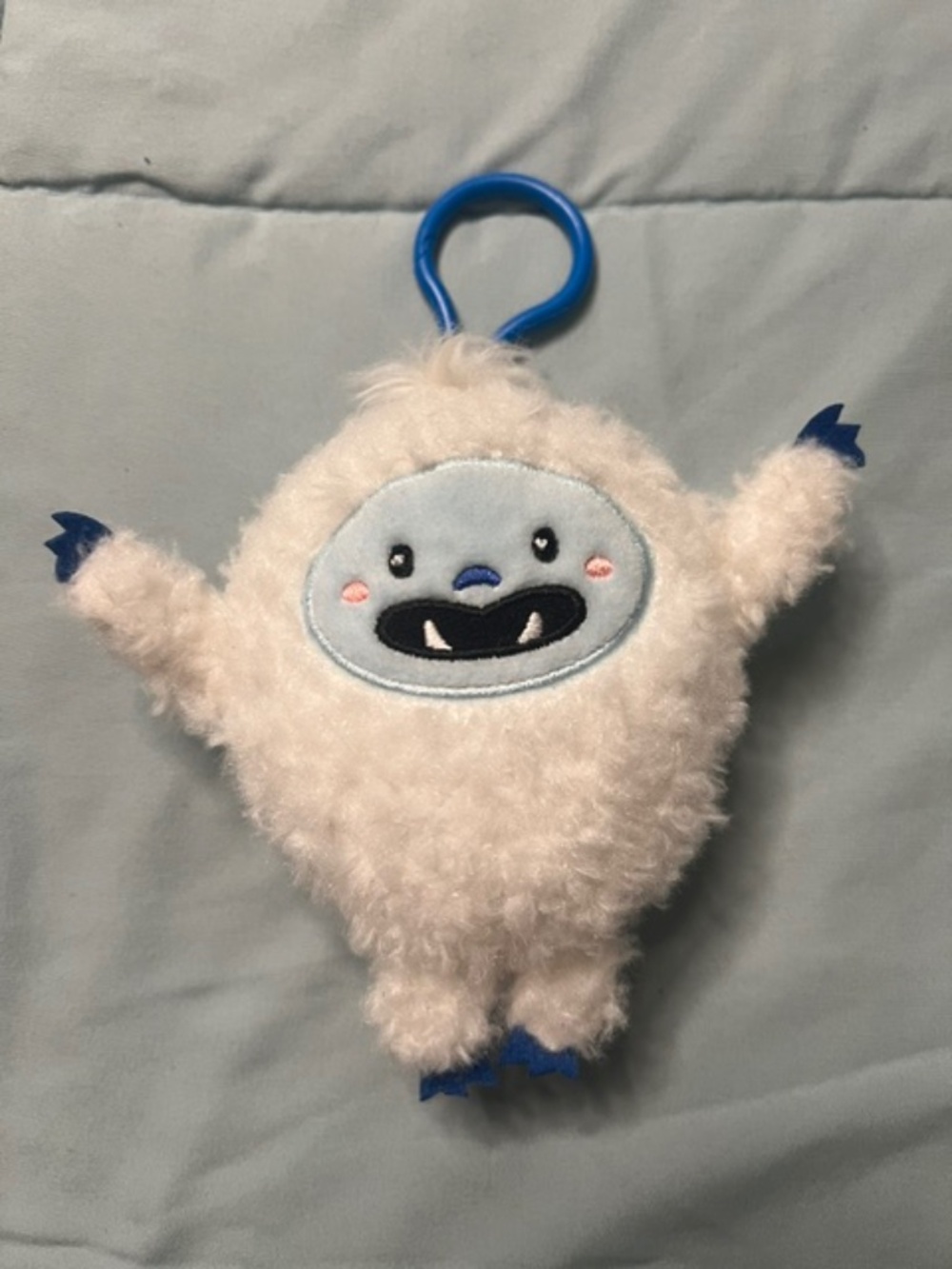 WDW Disney Parks Expedition Everest Plush Yeti Keychain Clip Bag Charm 5"